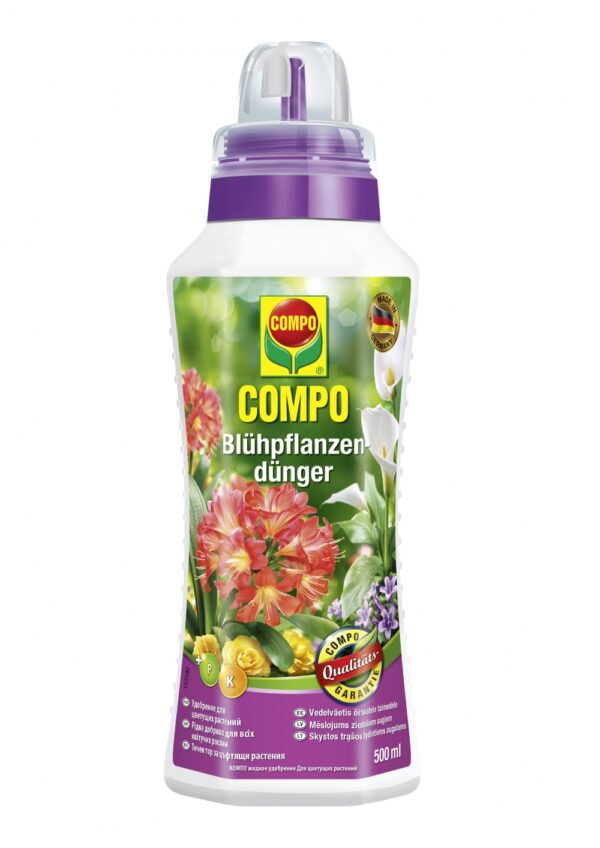 Nestemäinen lannoite kukkiville huonekasveille Compo 500ml