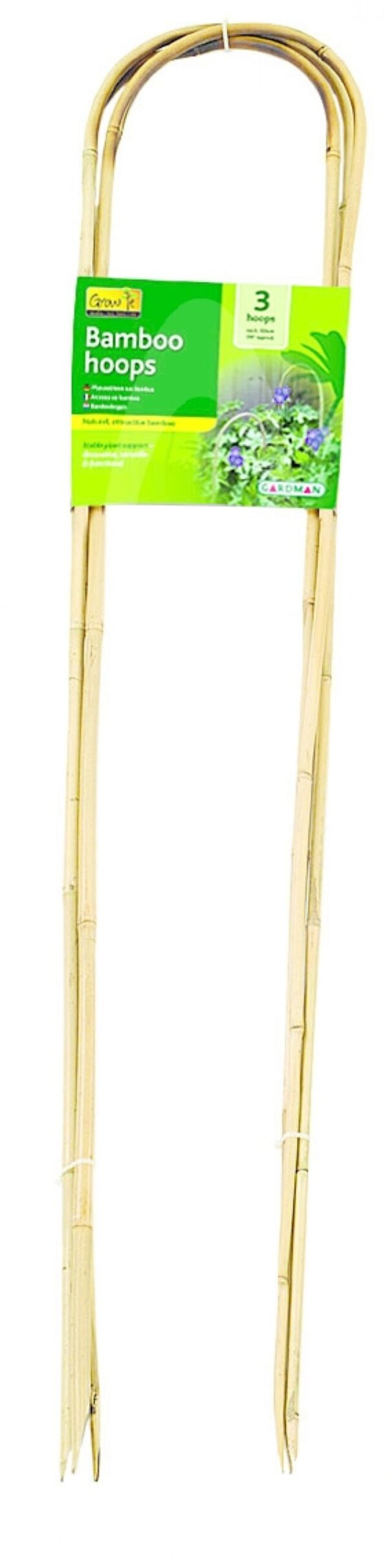 Kukkatuki kaareva bambua 120cm 3 kpl