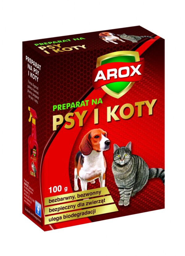 Koirien ja kissojen karkotusjauhe Arox 100g