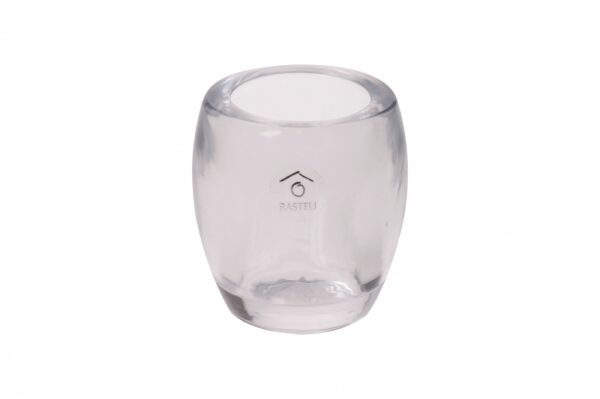 Lämpökynttiläpidike lasinen pyöreä 7,3 x 7,5cm